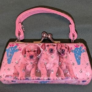 Tiktok Lipstick Case Pink Puppies